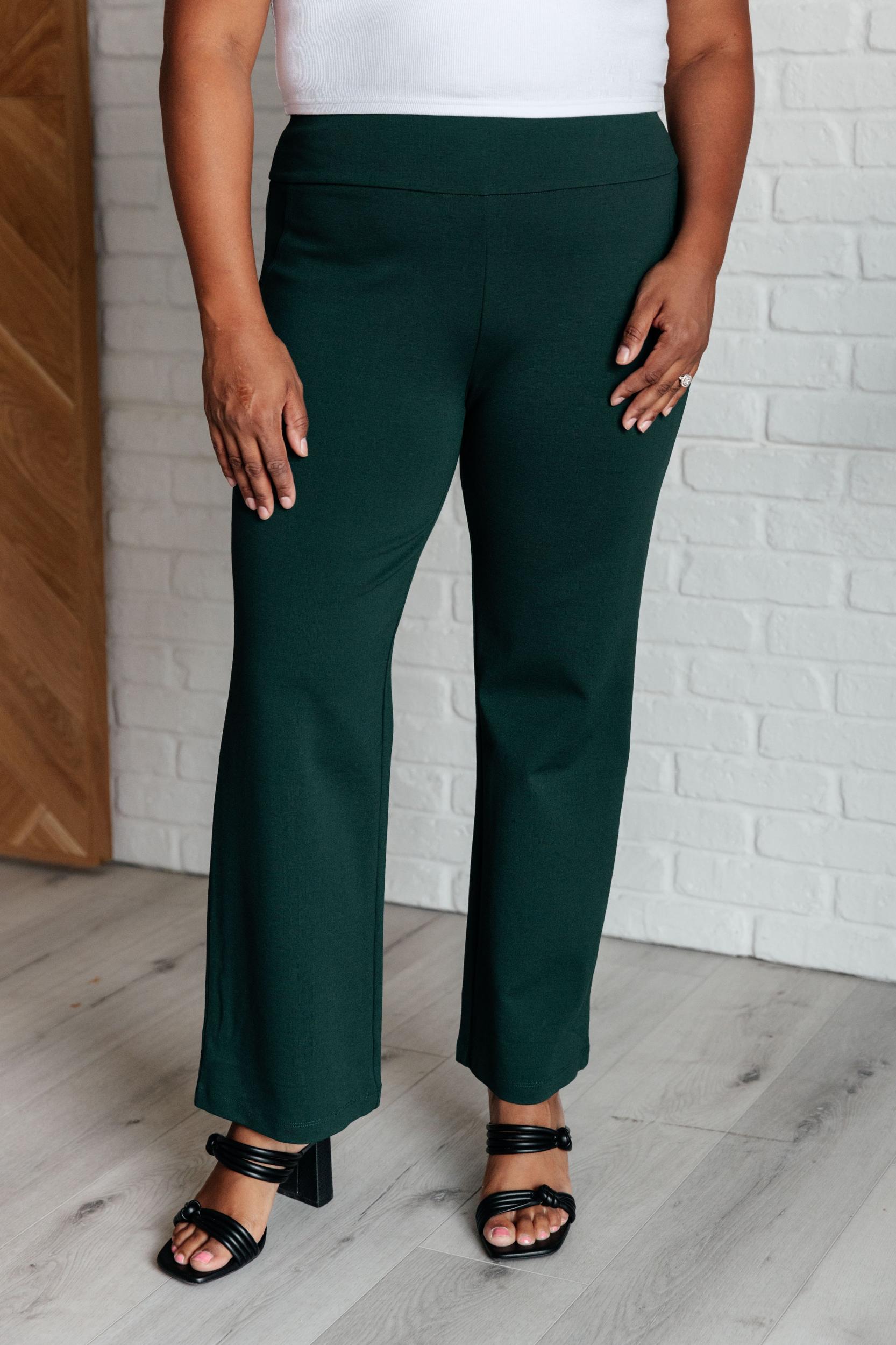Magic Straight Pants in Hunter Green Product Image