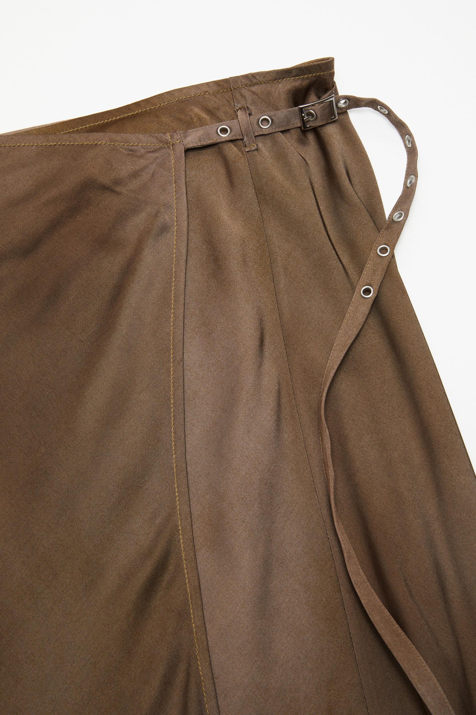 Satin wrap skirt Product Image