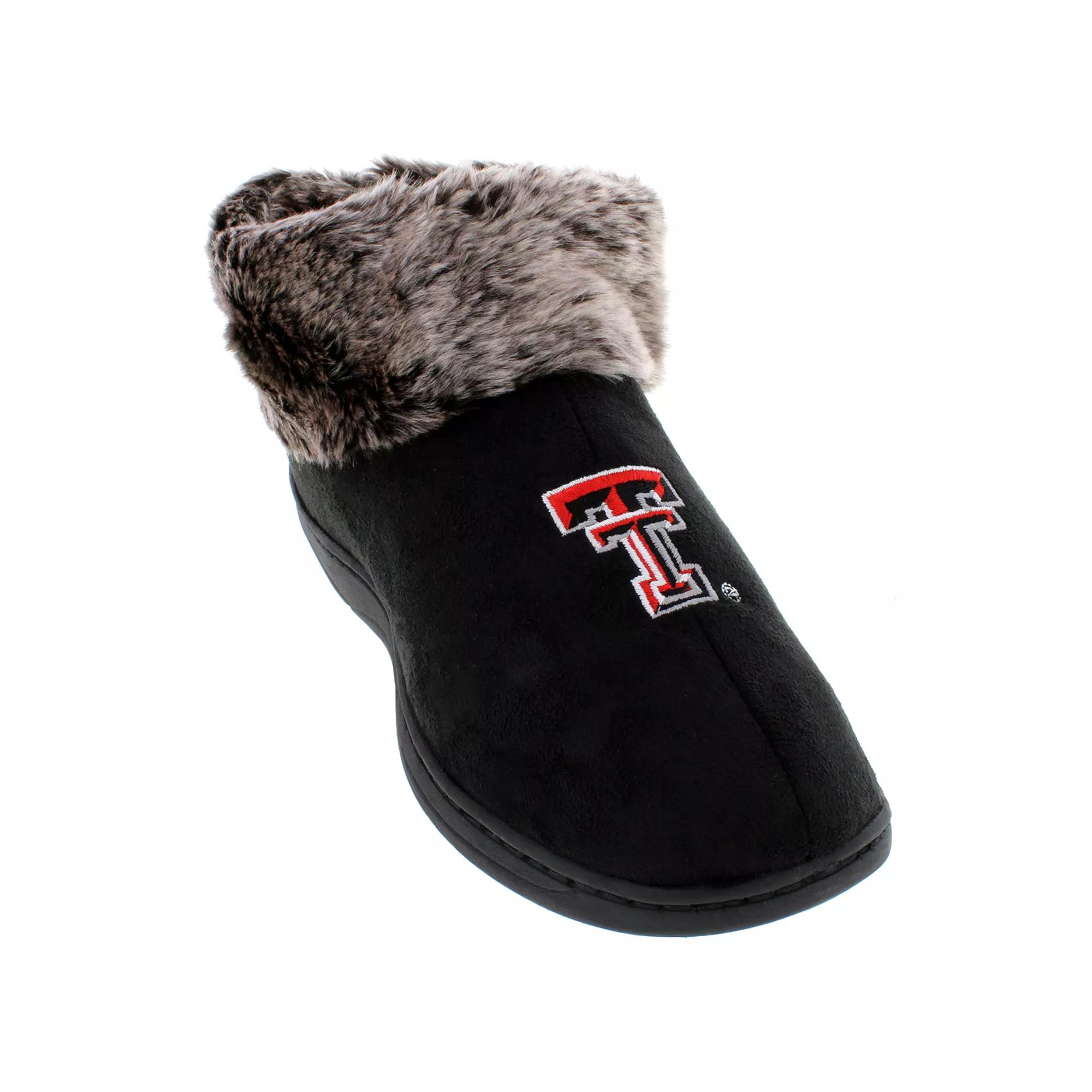 Texas Tech Red Raiders Faux-Fur Slippers, Women's,  Product Image