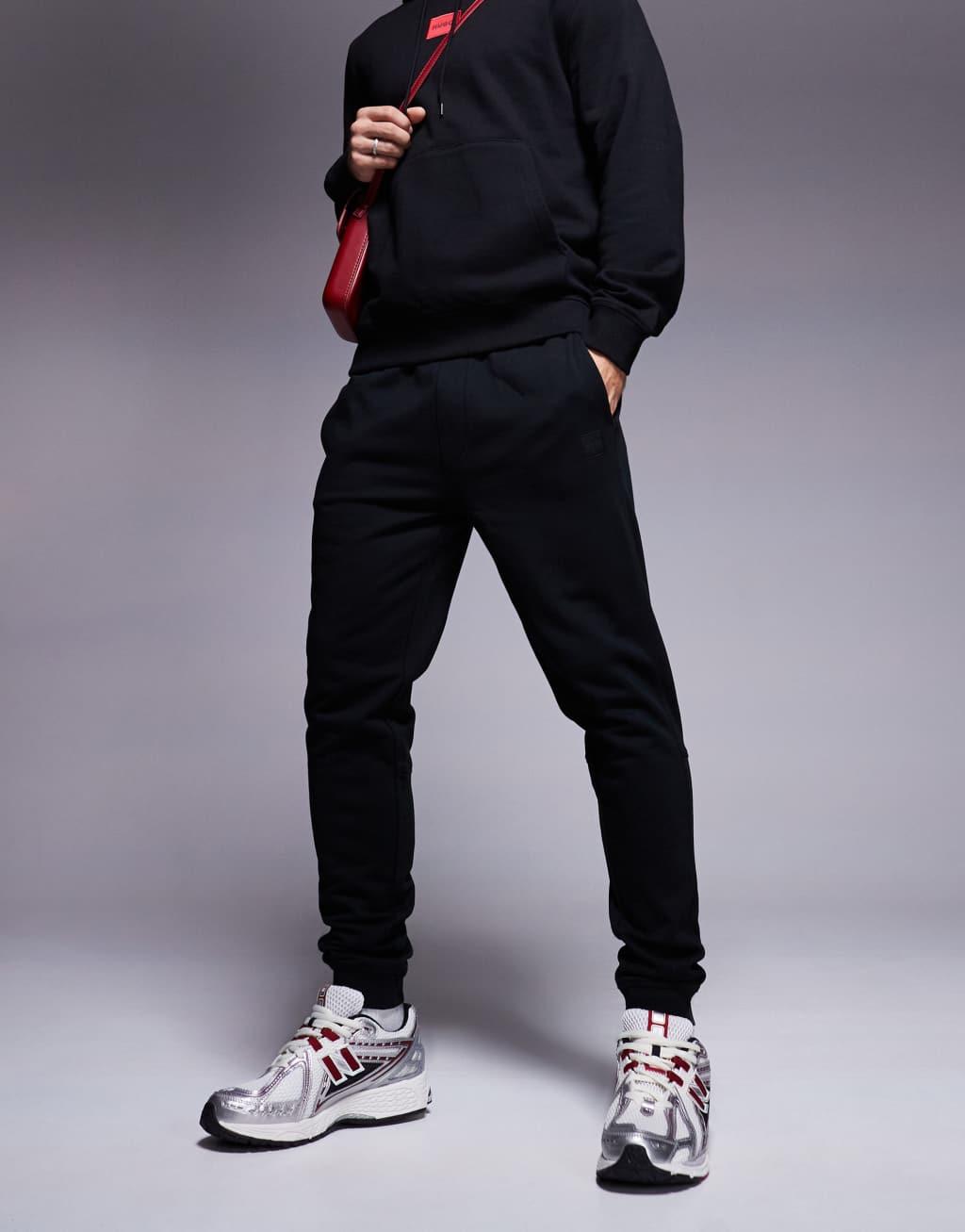 BOSS Orange Sestart logo sweatpants regular fit in black Product Image