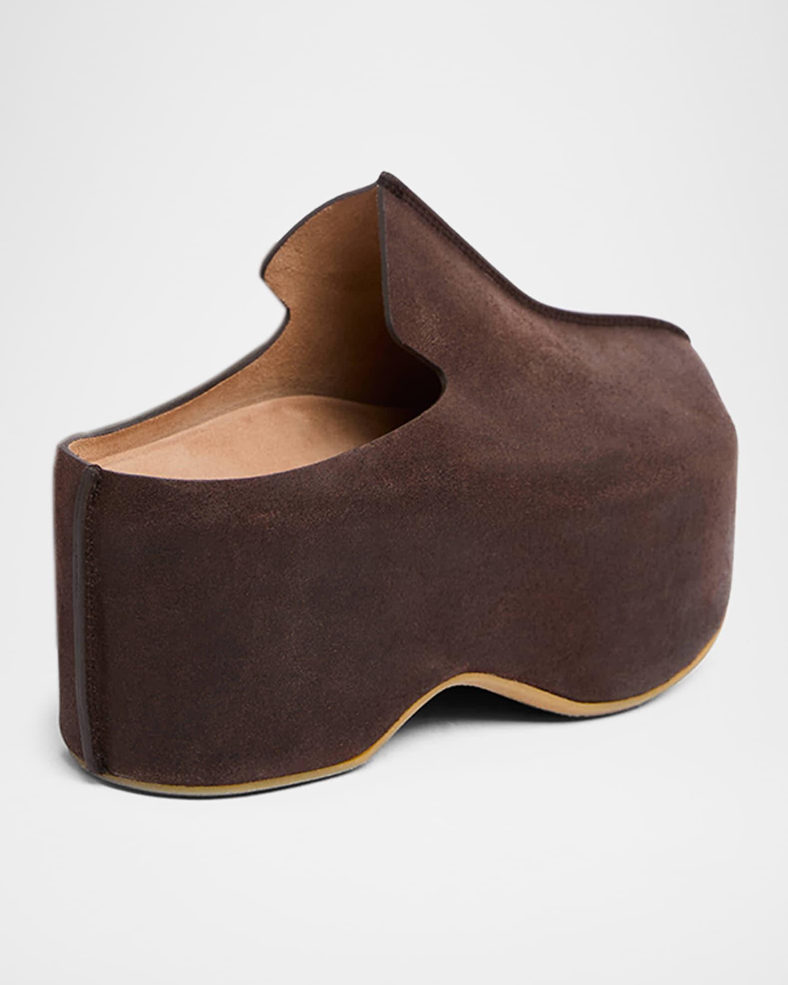 Suede Platform Clogs Product Image