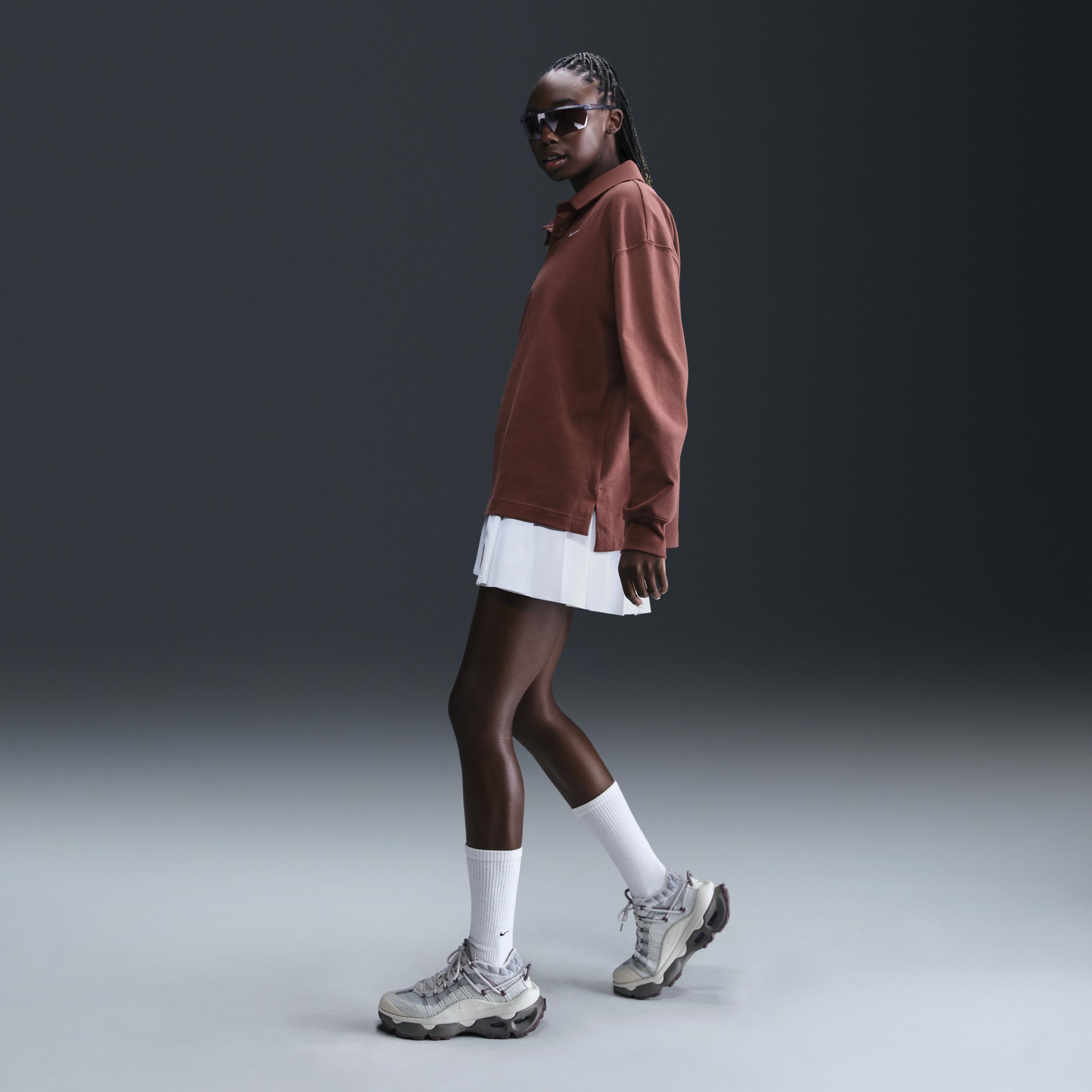 Women's Nike Sportswear Essential Oversized Long-Sleeve Polo Product Image