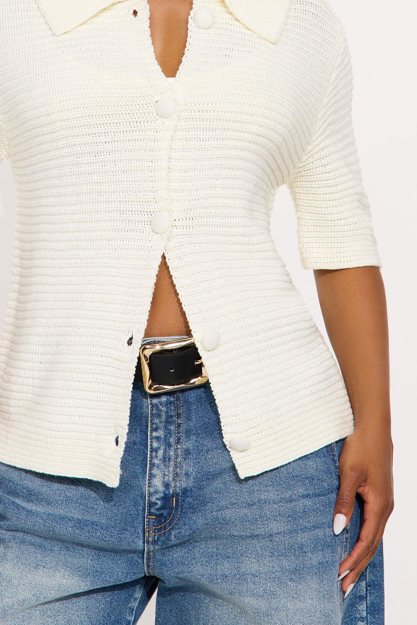 On A Date Cardigan - Cream Female Product Image