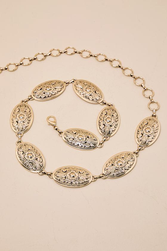 Montari Gold Concho Western Belt Product Image