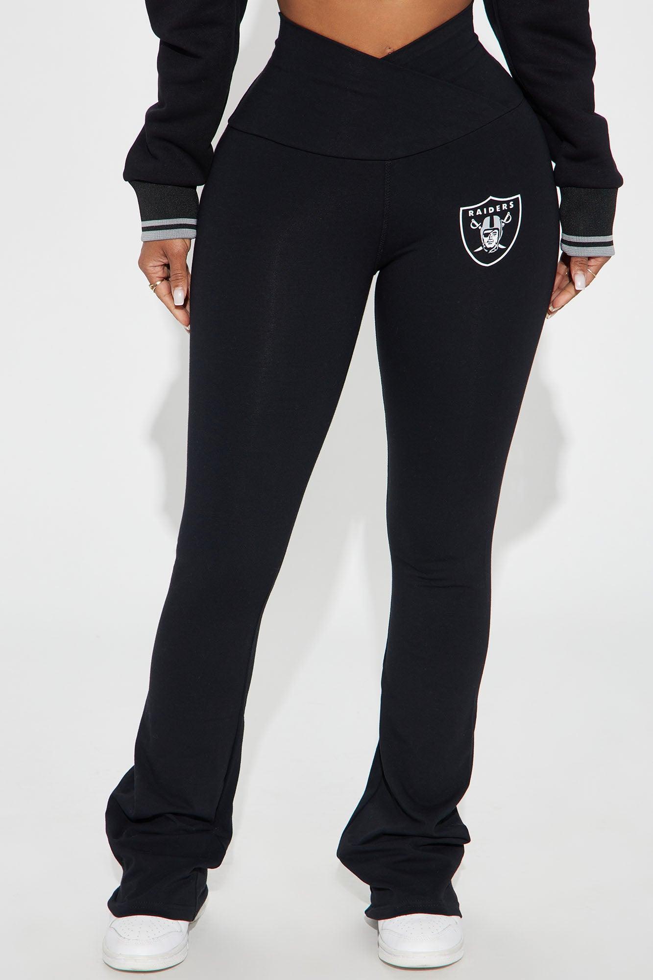 Here To Dominate Raiders Flare Pant - Black Female Product Image