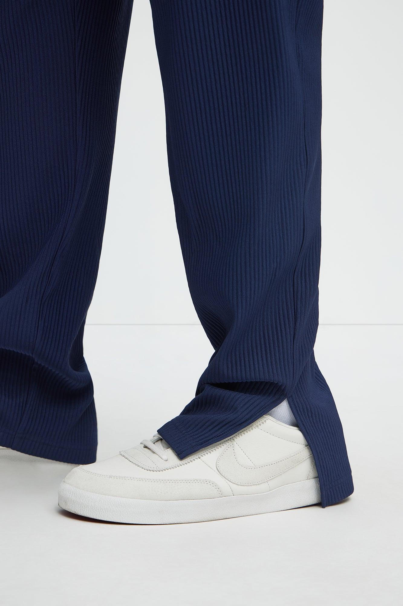 Show Up Slim Slit Pants - Navy Male Product Image