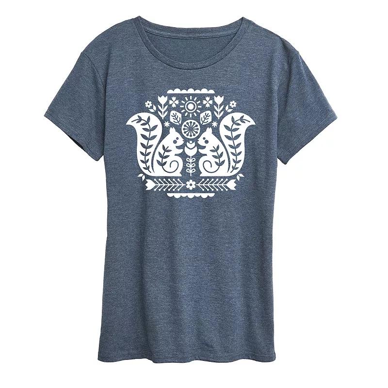 Women's Scandinavian Squirrels Graphic Tee,  Product Image