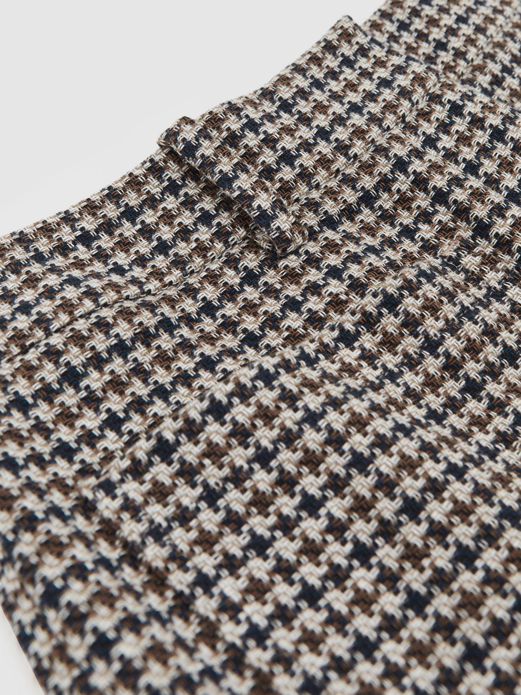 Petite Wide-Leg Elasticated-Waist Trousers in Chocolate Brown Product Image