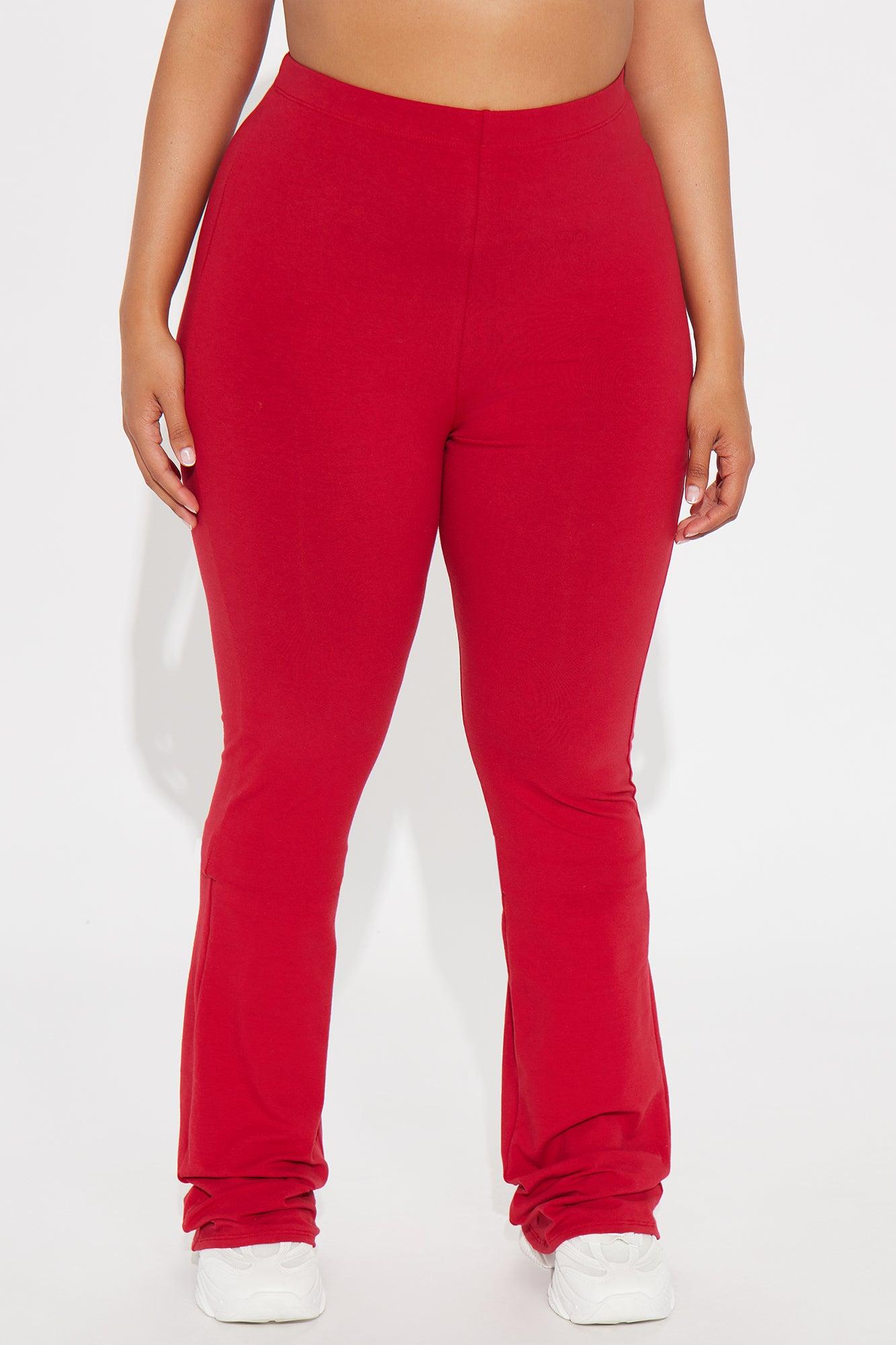 Tall Adriana Flare Pant - Red Female Product Image