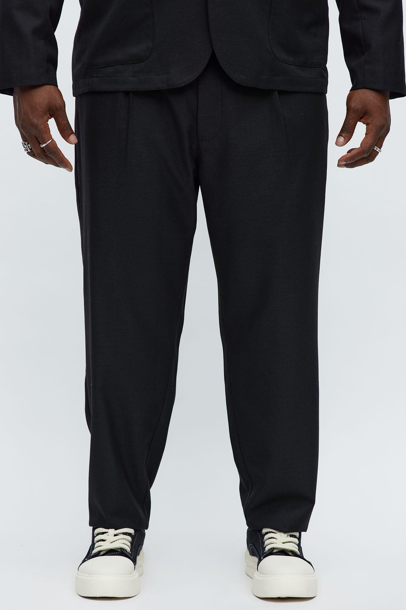Slim Modern Stretch-Waist Everyday Trouser - Black Product Image