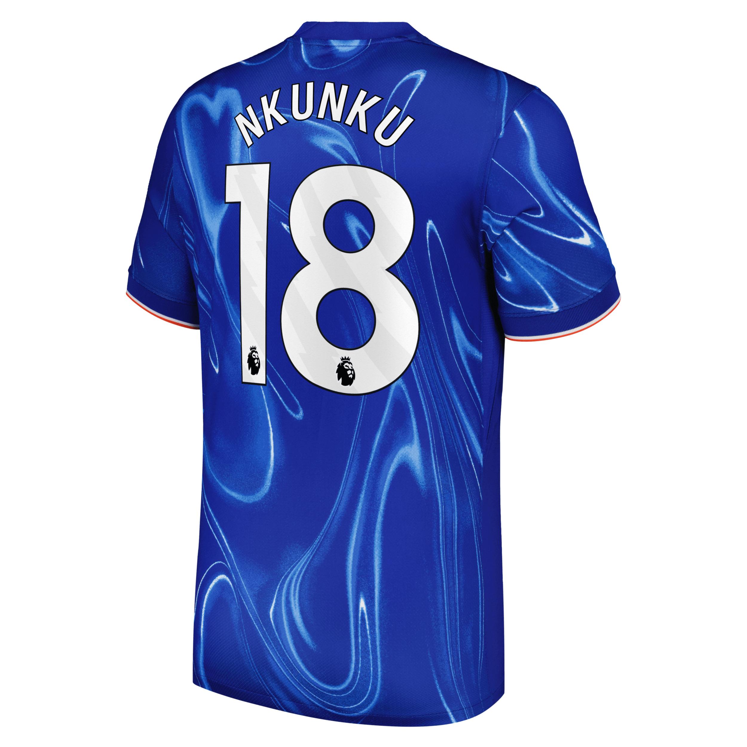 Mens Nike Christopher Nkunku Blue Chelsea 2024/25 Home Replica Player Jersey Product Image