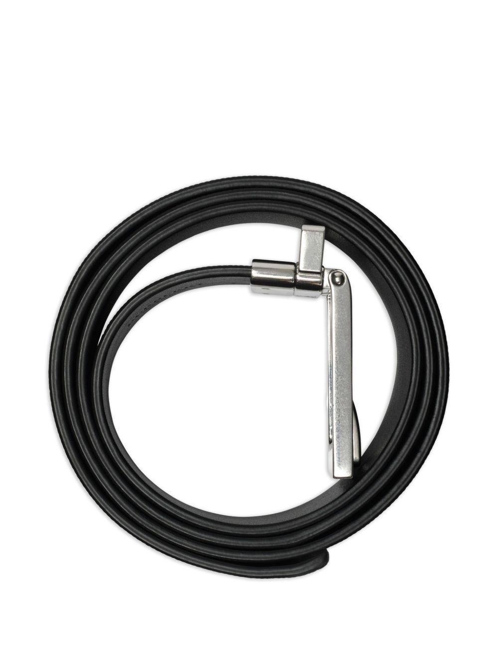 reversible check-pattern belt Product Image