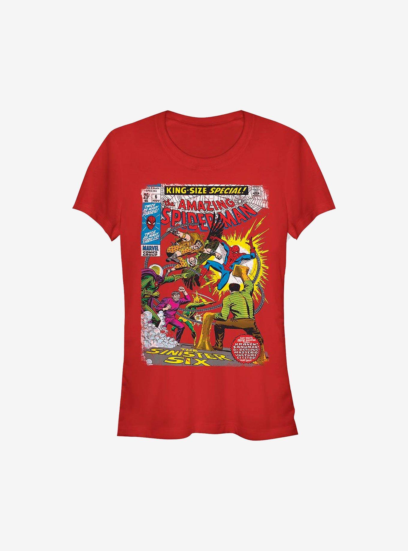 Marvel Spider-Man Comic Girls T-Shirt Product Image