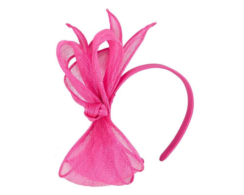 Sinamay bow fascinator - Navy Product Image