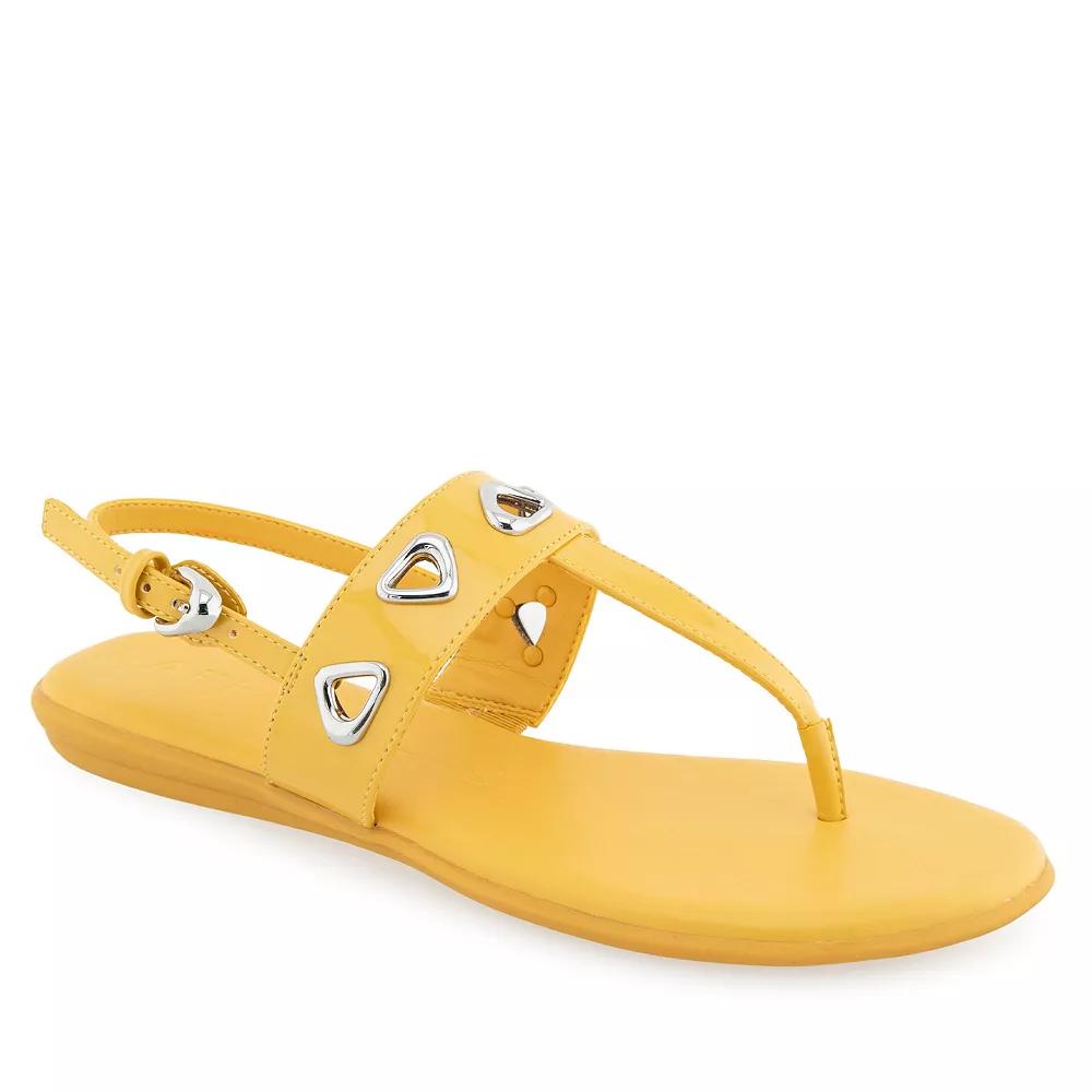 Aerosoles Iago Women's Slingback Thong Sandals, Size: 11 Medium, Yellow Product Image