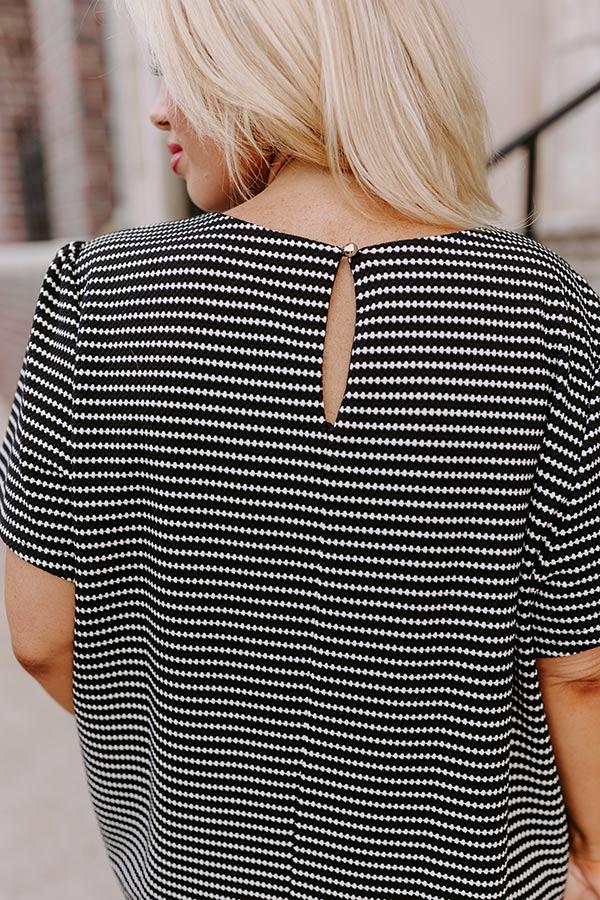 Social Charm Stripe Mini Dress Curves Product Image