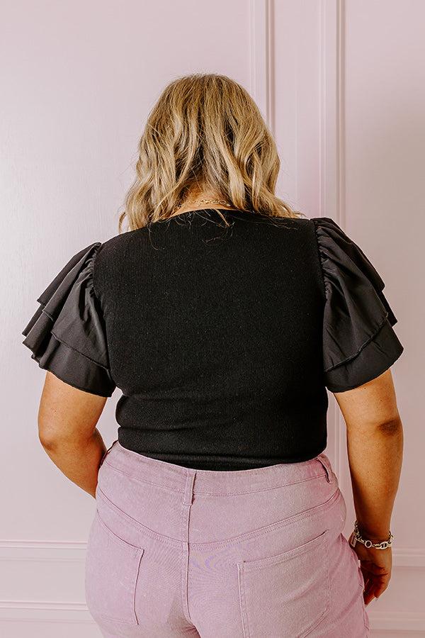 Halftime Happy Hour Bodysuit In Black Curves Product Image