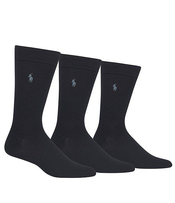 Polo Ralph Lauren Big & Tall Super Soft Dress Socks 3-Pack Product Image