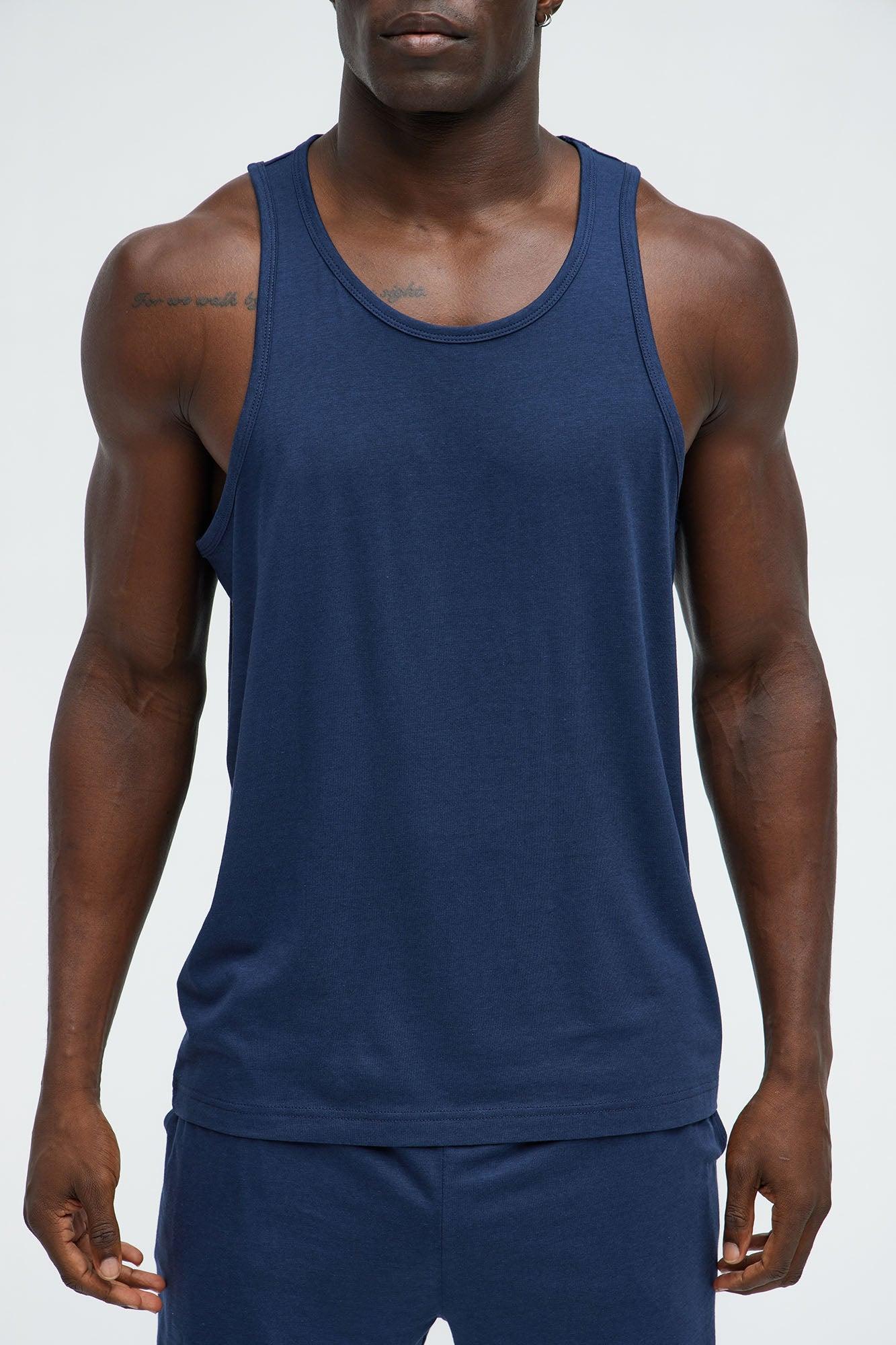 Essential Modal Lounge Tank - Navy Product Image