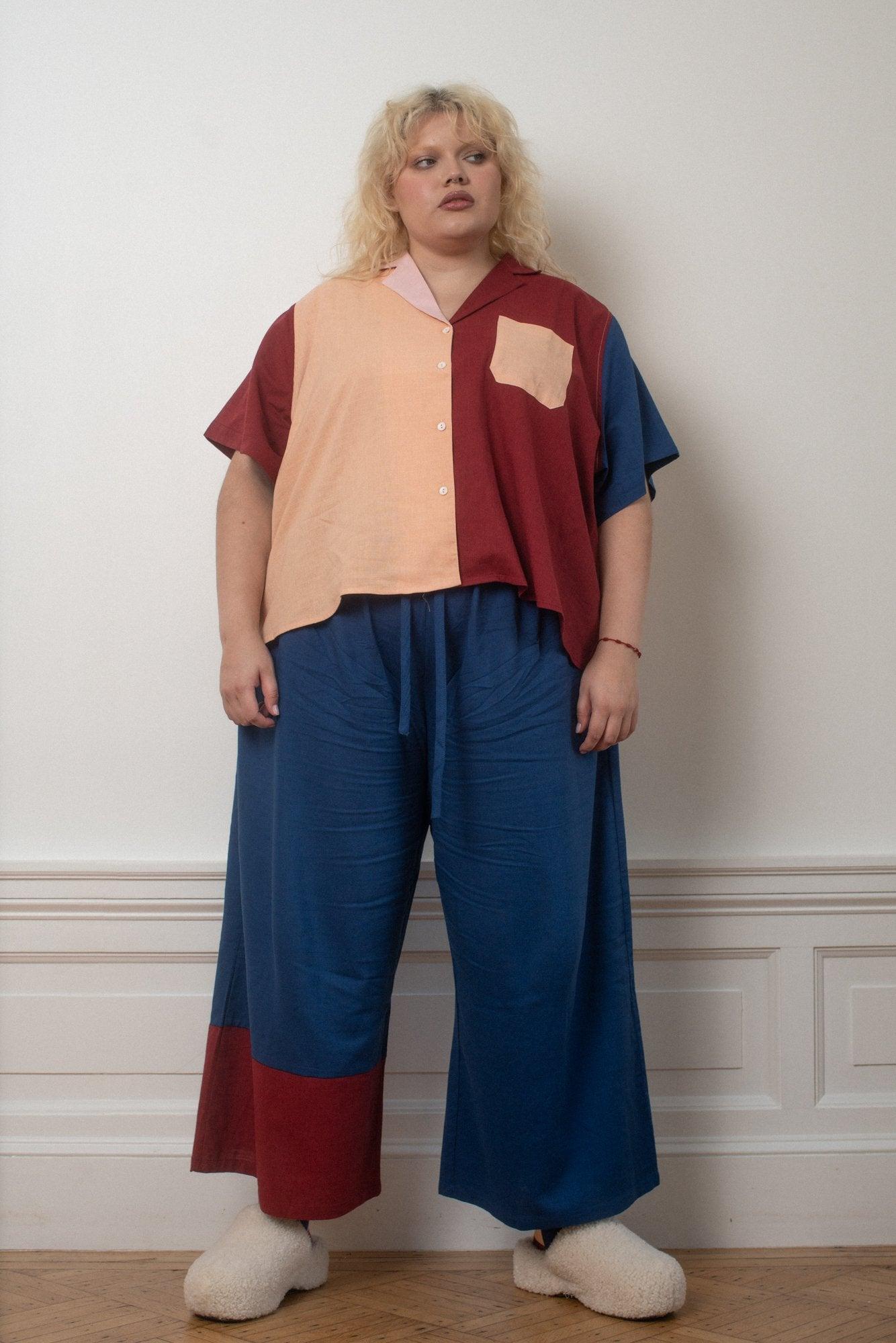 Long Lounge Set - Peach Block Product Image