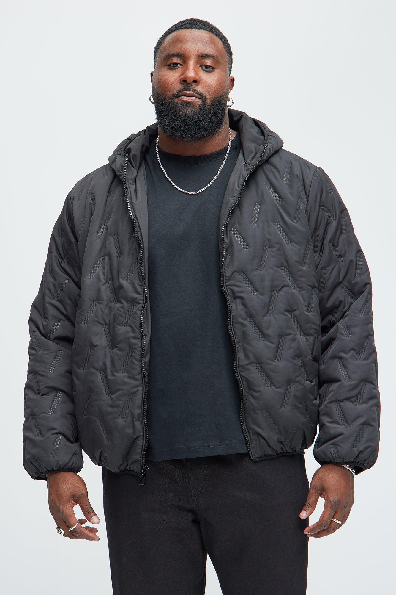 Everett Hooded Lightweight Puffer - Black Product Image