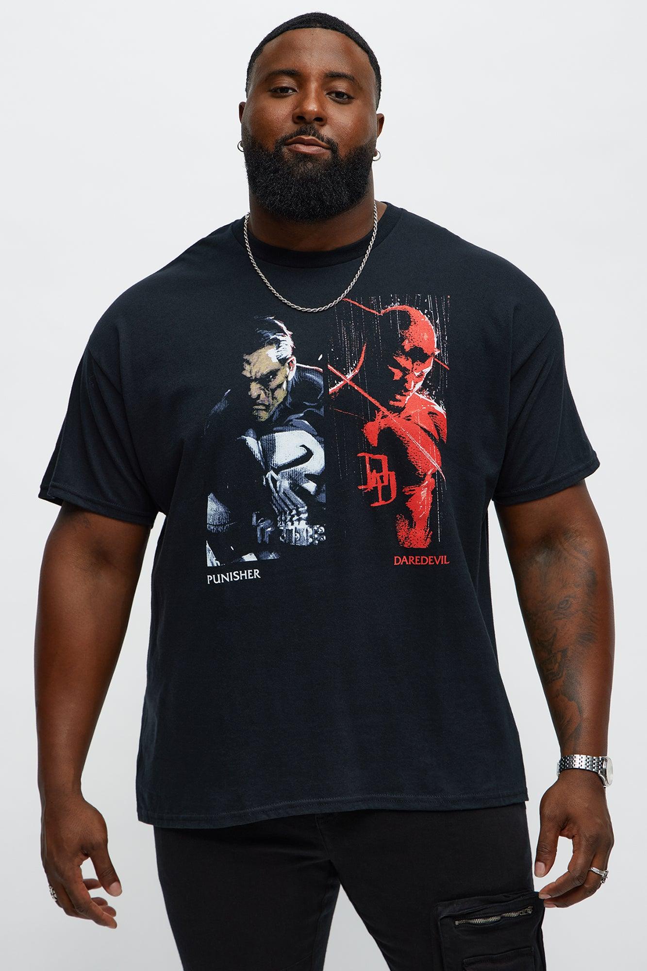 Daredevil and Punisher Short Sleeve Tee - Black Male Product Image
