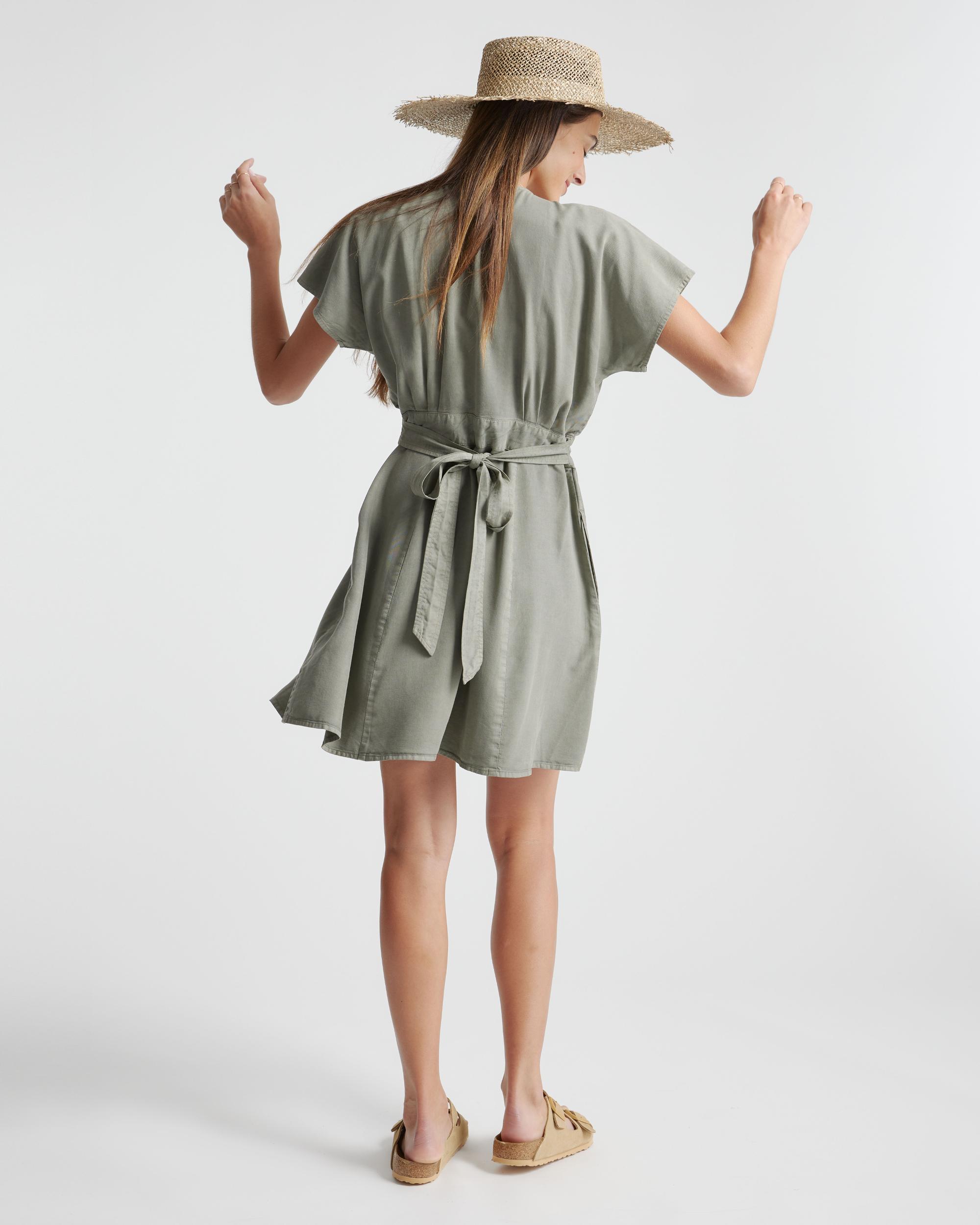 Quince | Women's Vintage Wash Tencel Button Front Dress Product Image