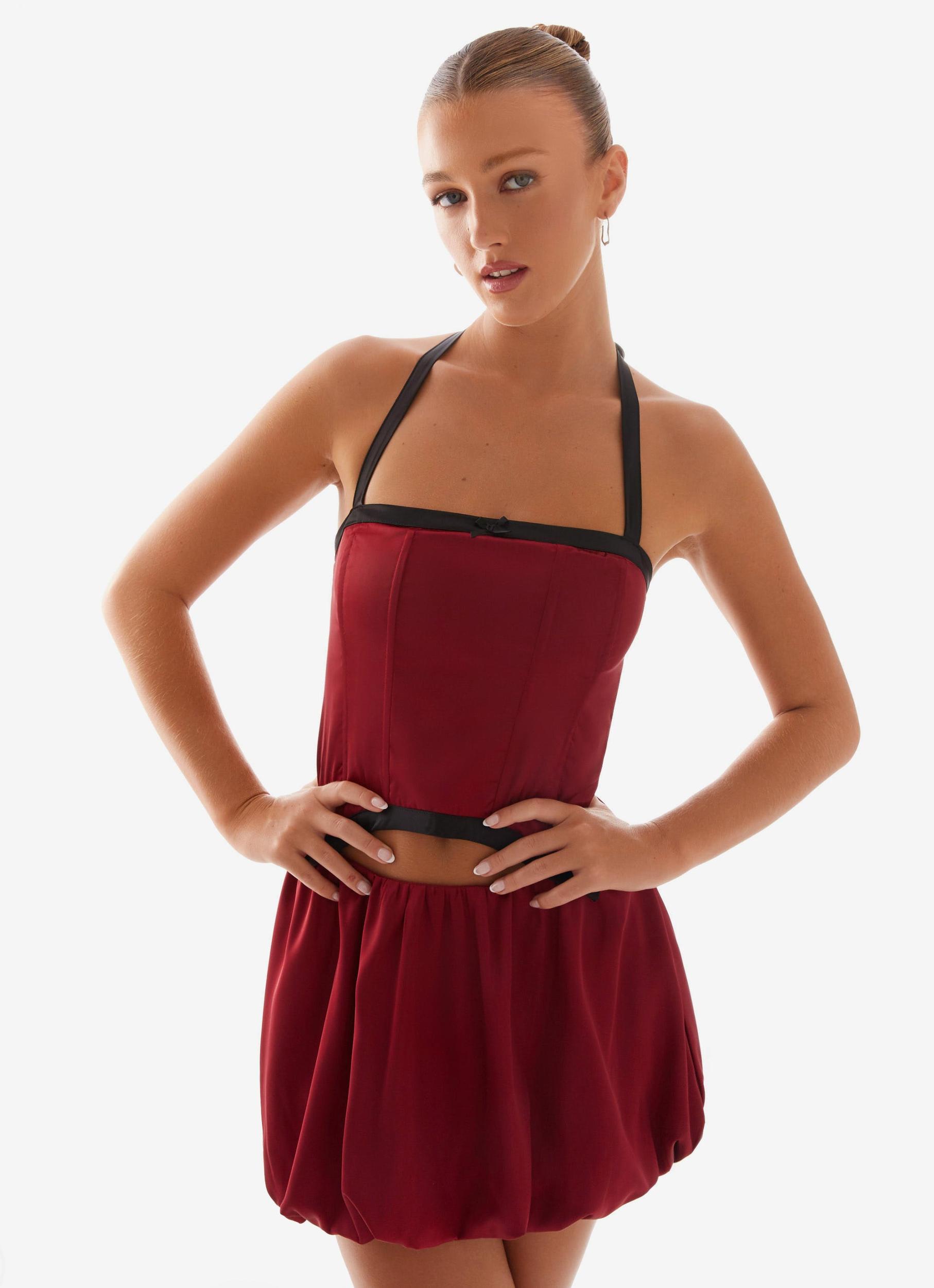 Pacific Mini Dress - Red Product Image