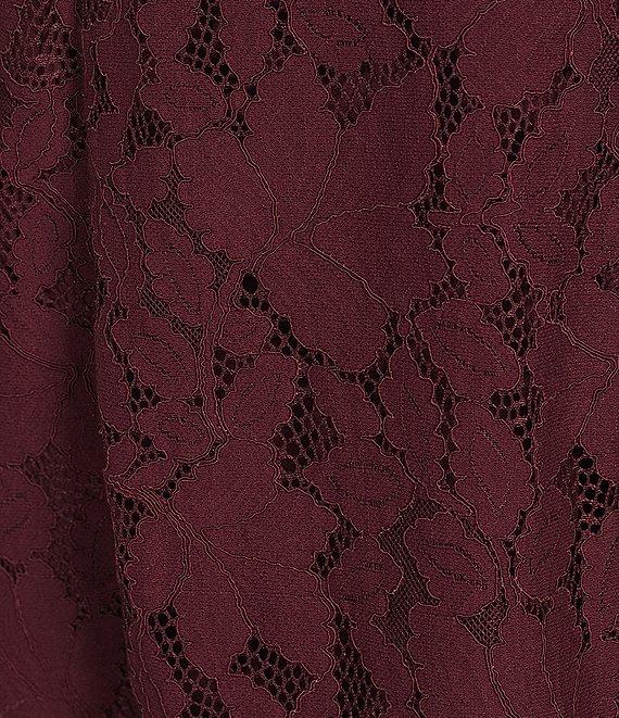 City Vibe Shirred Overlay Bodice Fit and Flare Dress Product Image