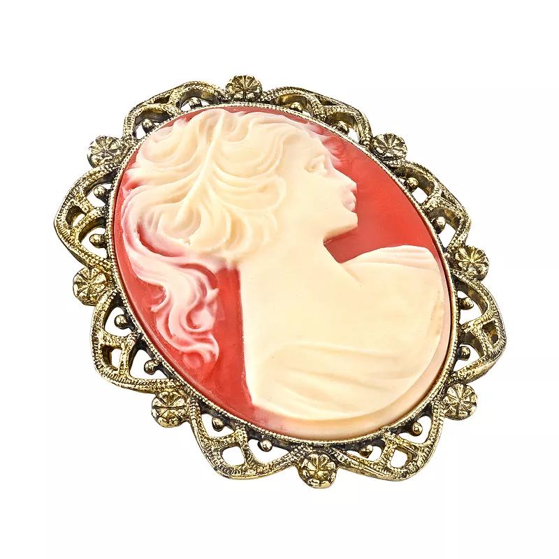 1928 Cameo Pin, Women's, Multicolor Product Image
