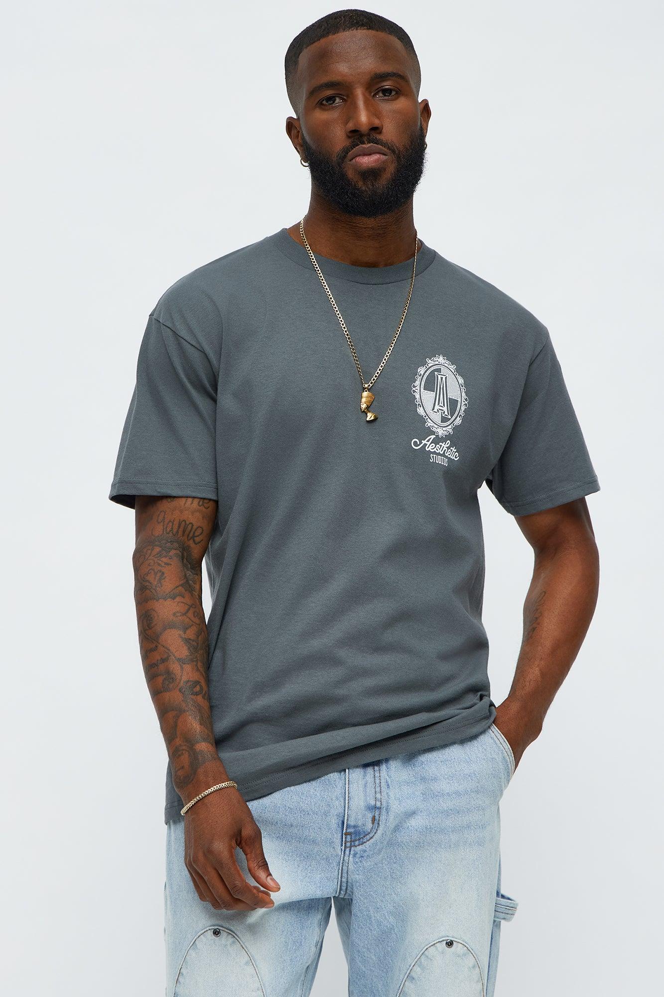 Aesthetics LA California Short Sleeve Tee - Charcoal Male Product Image