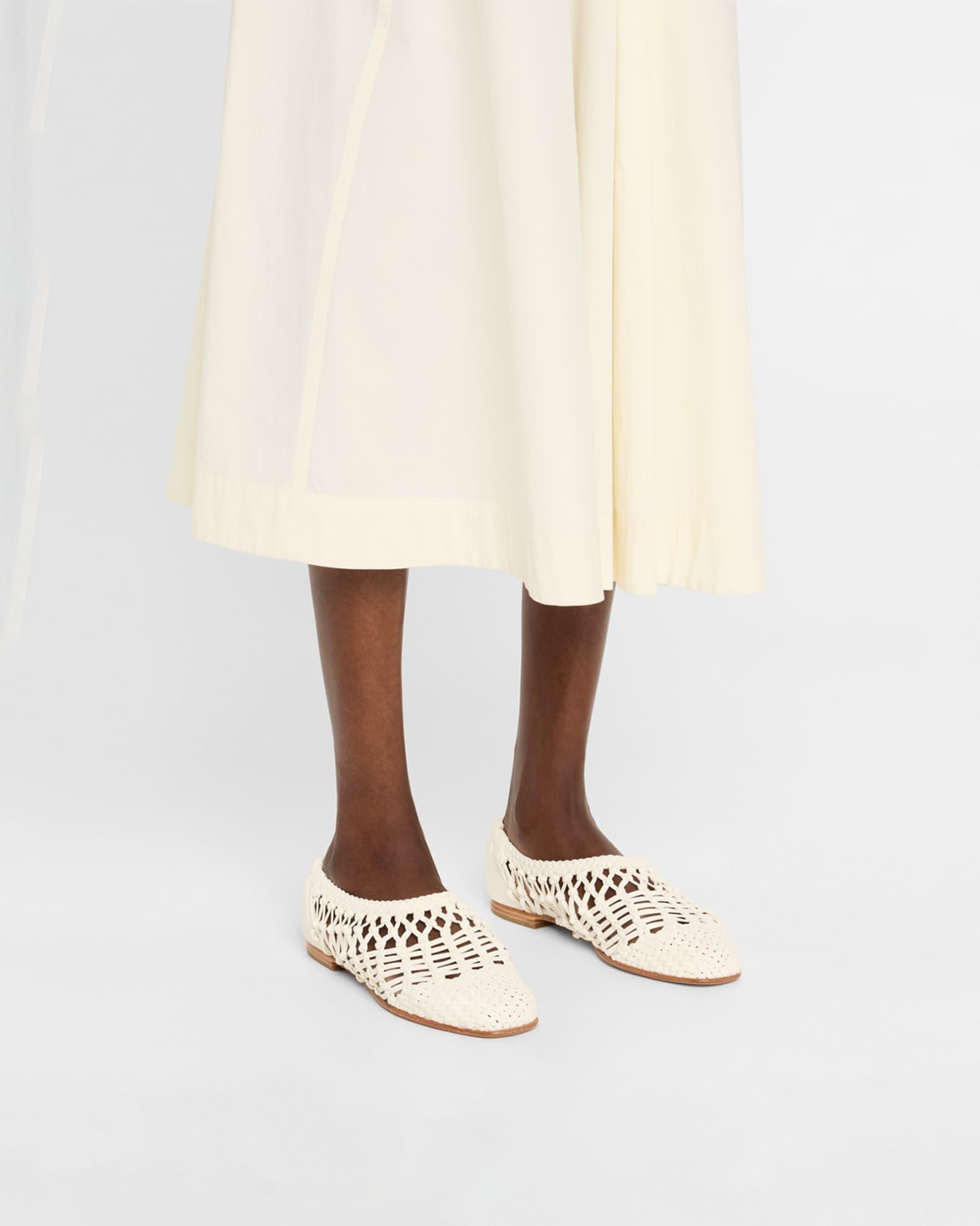 Eden Woven Leather Ballerina Flats Product Image