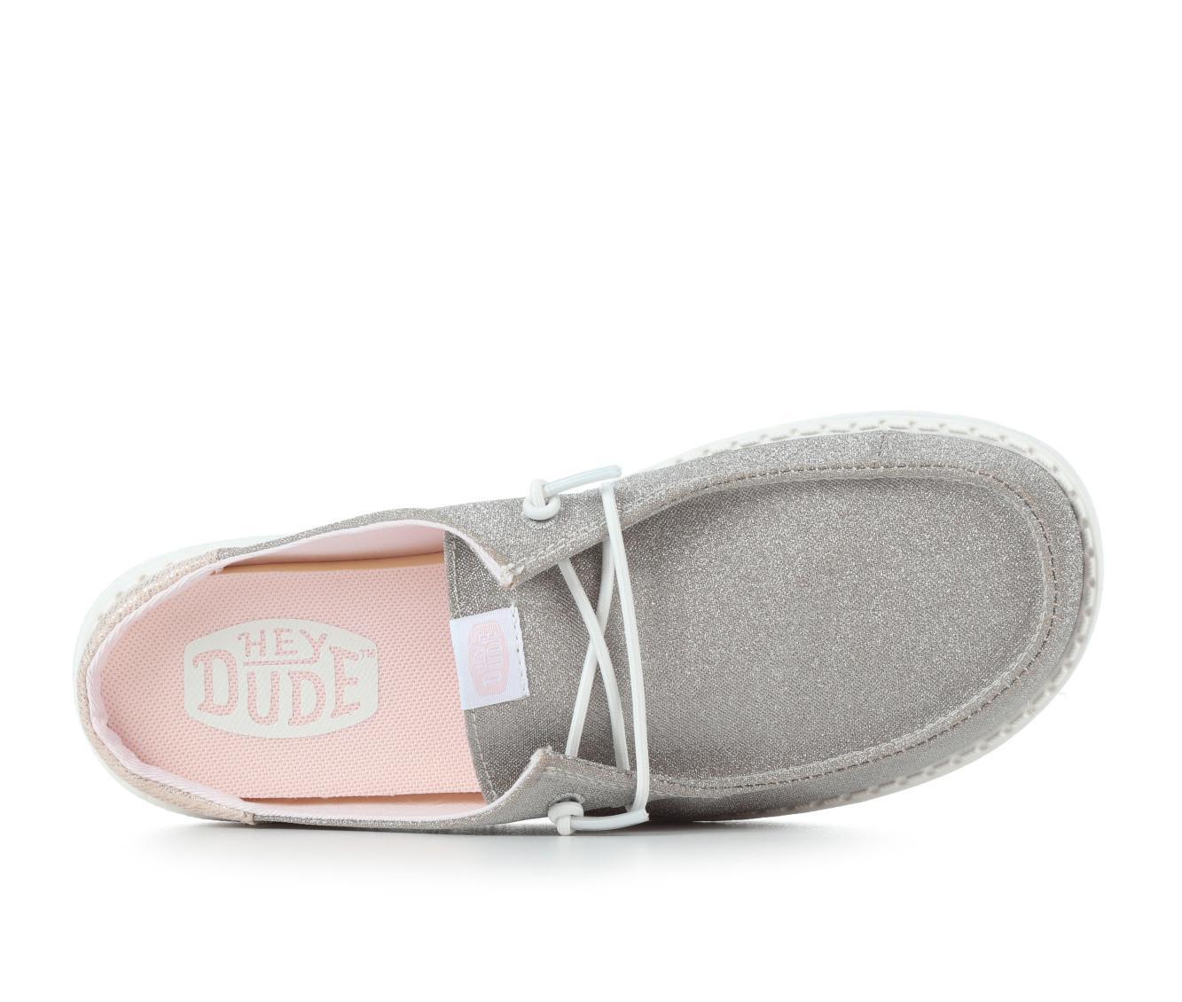 Women's HEYDUDE Wendy Slip Metallic Sparkle Casual Shoes Product Image