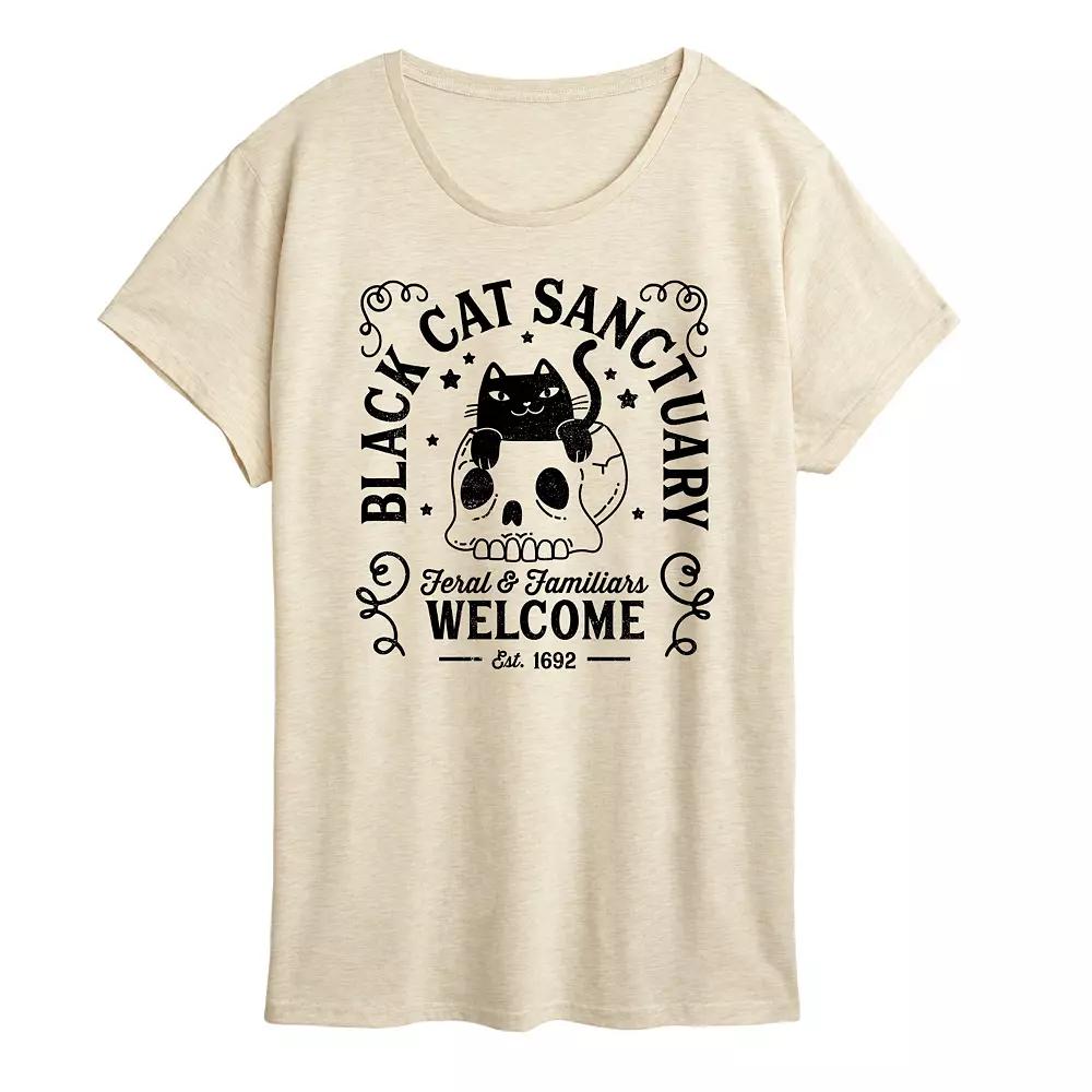 Women's Black Cat Sanctuary Graphic Tee,  Product Image