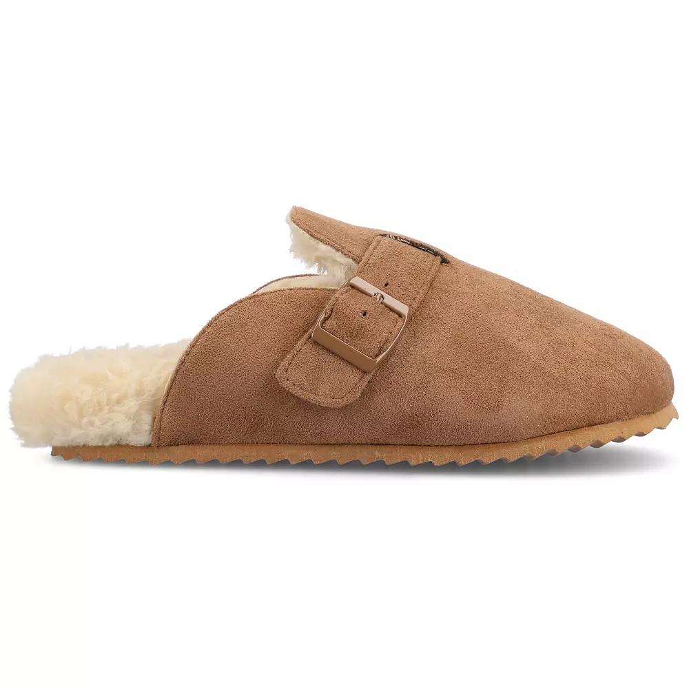Journee Ardenn Women's Slip-On Scuff Slippers,  Product Image