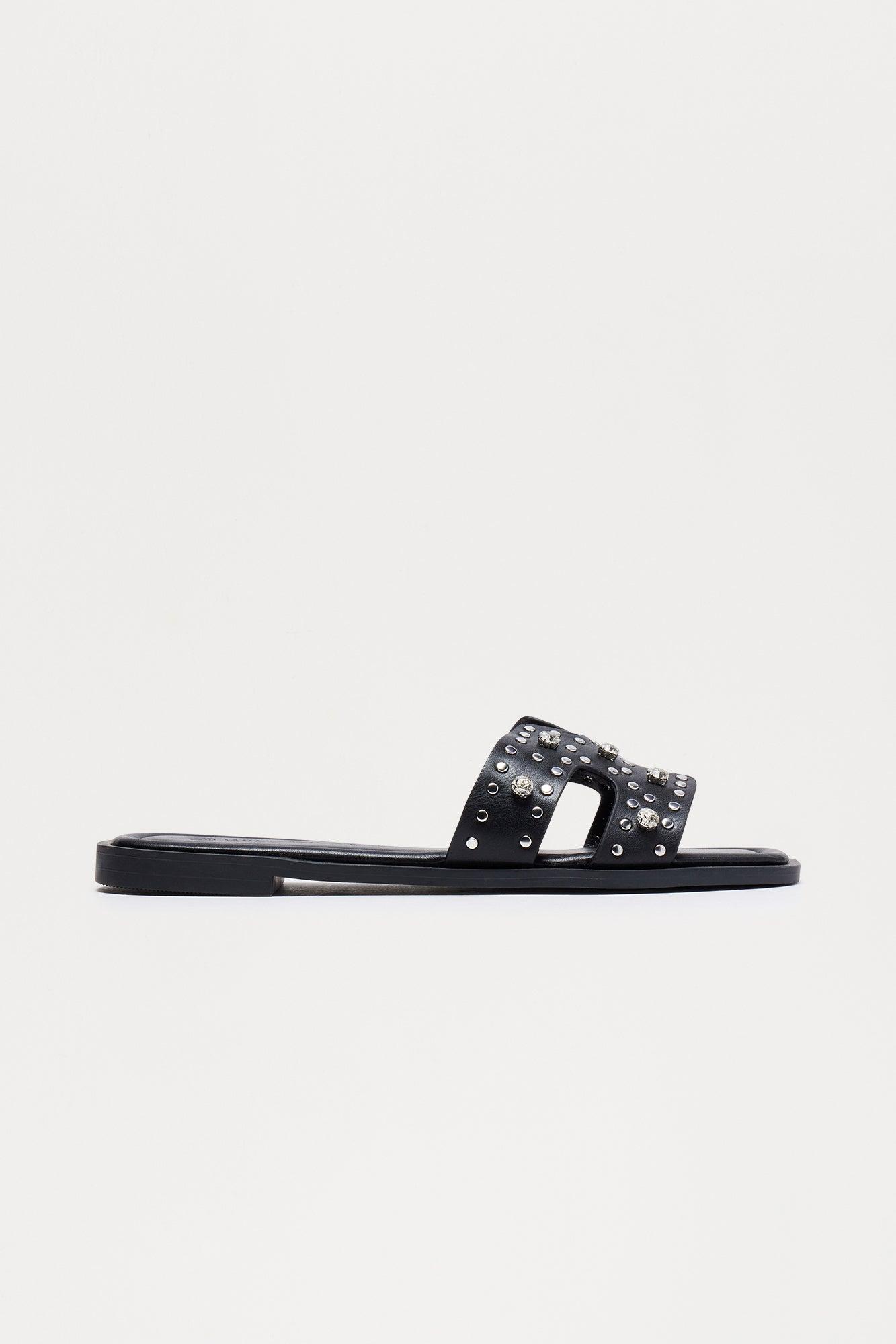 Pepper Studded Sandals - Black Product Image