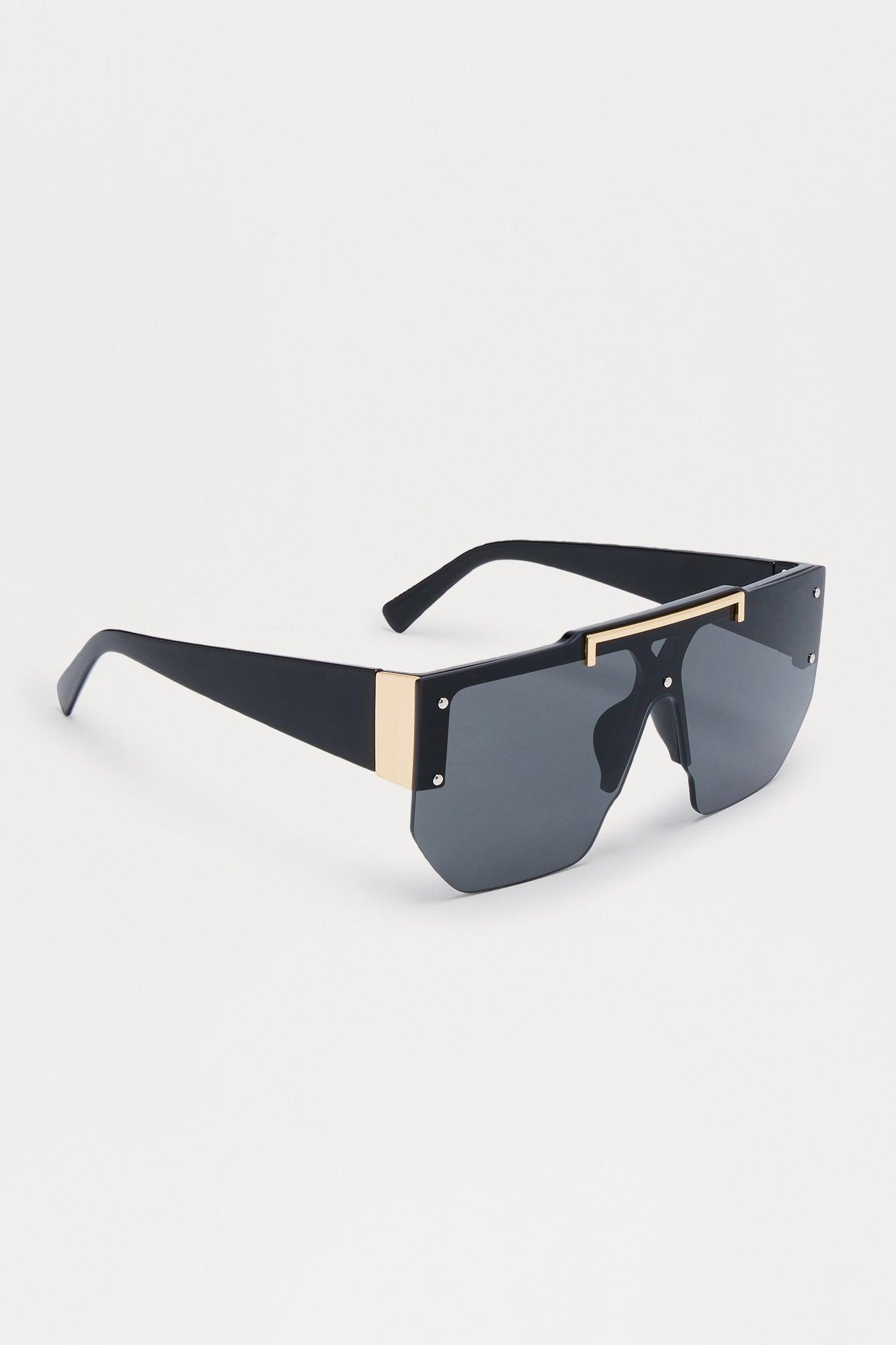 No Views Shield Sunglasses - Black Female Product Image
