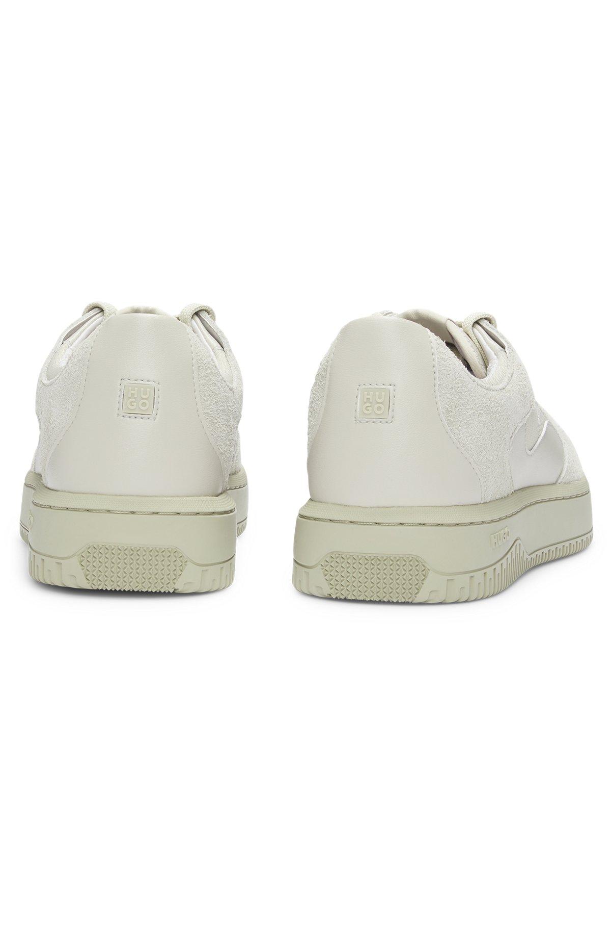 Mixed-material trainers with suede and honeycomb ripstop Product Image