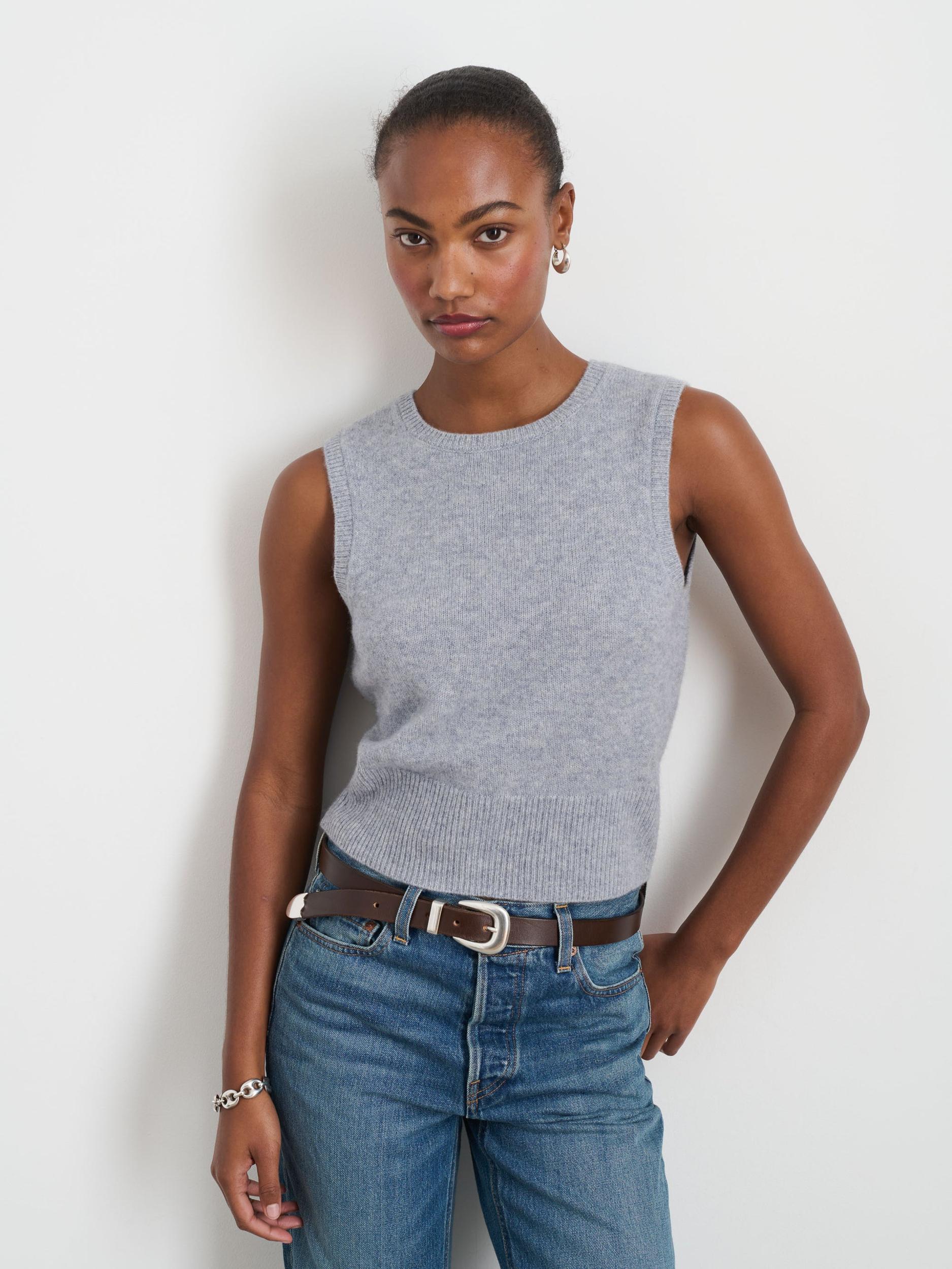 Lucie Vest in Cashmere Product Image