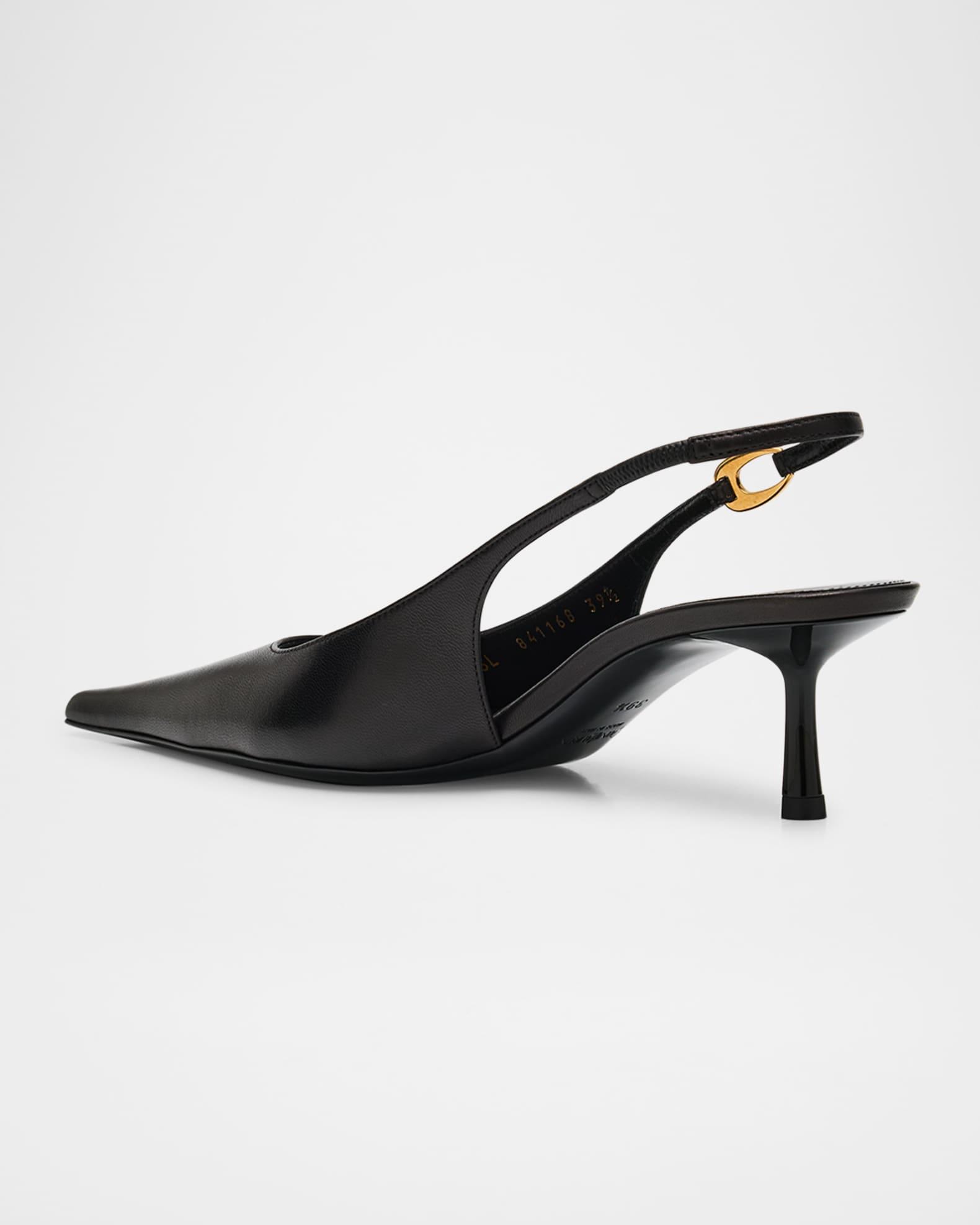 Vendome Leather Slingback Pumps Product Image
