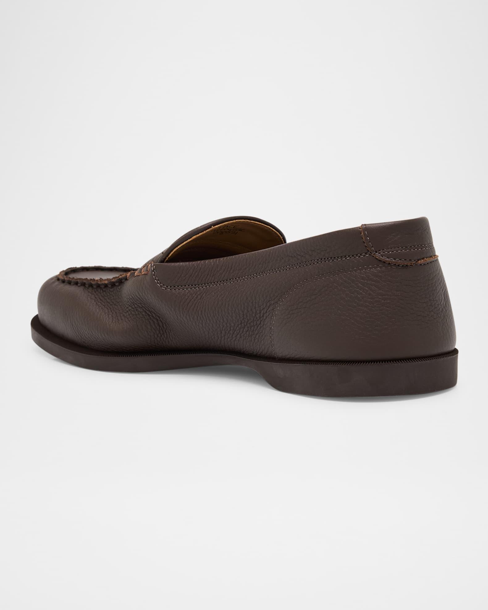 Men's Pace Grained Leather Penny Loafers Product Image