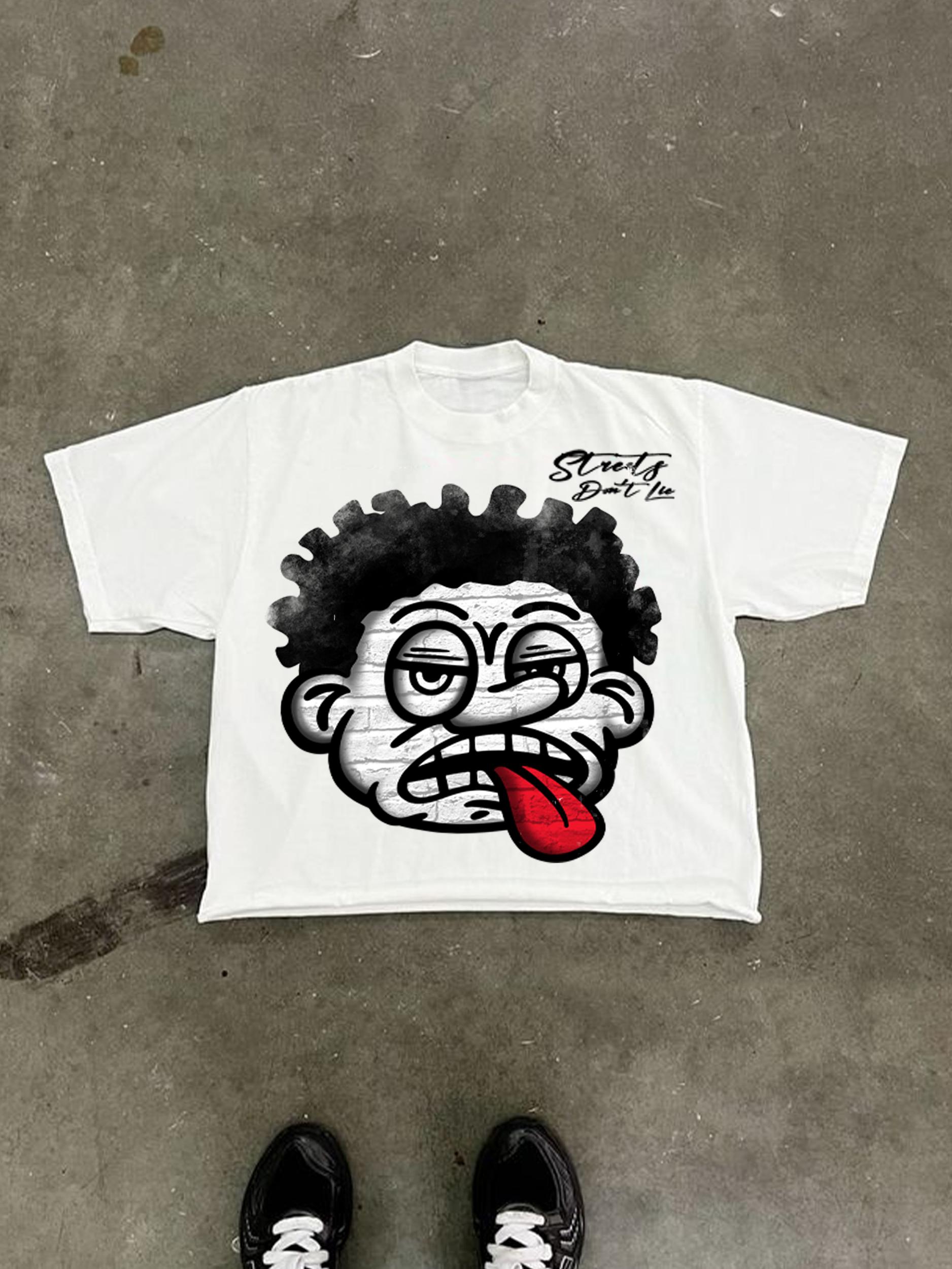 Affliction Sketch Skull Vintage Graphic Cotton T-shirt Product Image