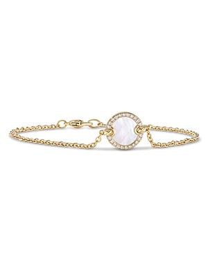 Womens Petite DY Elements Center Station Chain Bracelet in 18K Yellow Gold Product Image
