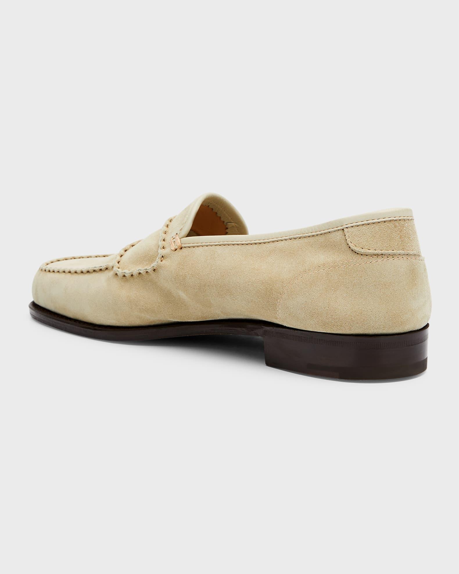 Men's Bath Suede Penny Loafers Product Image