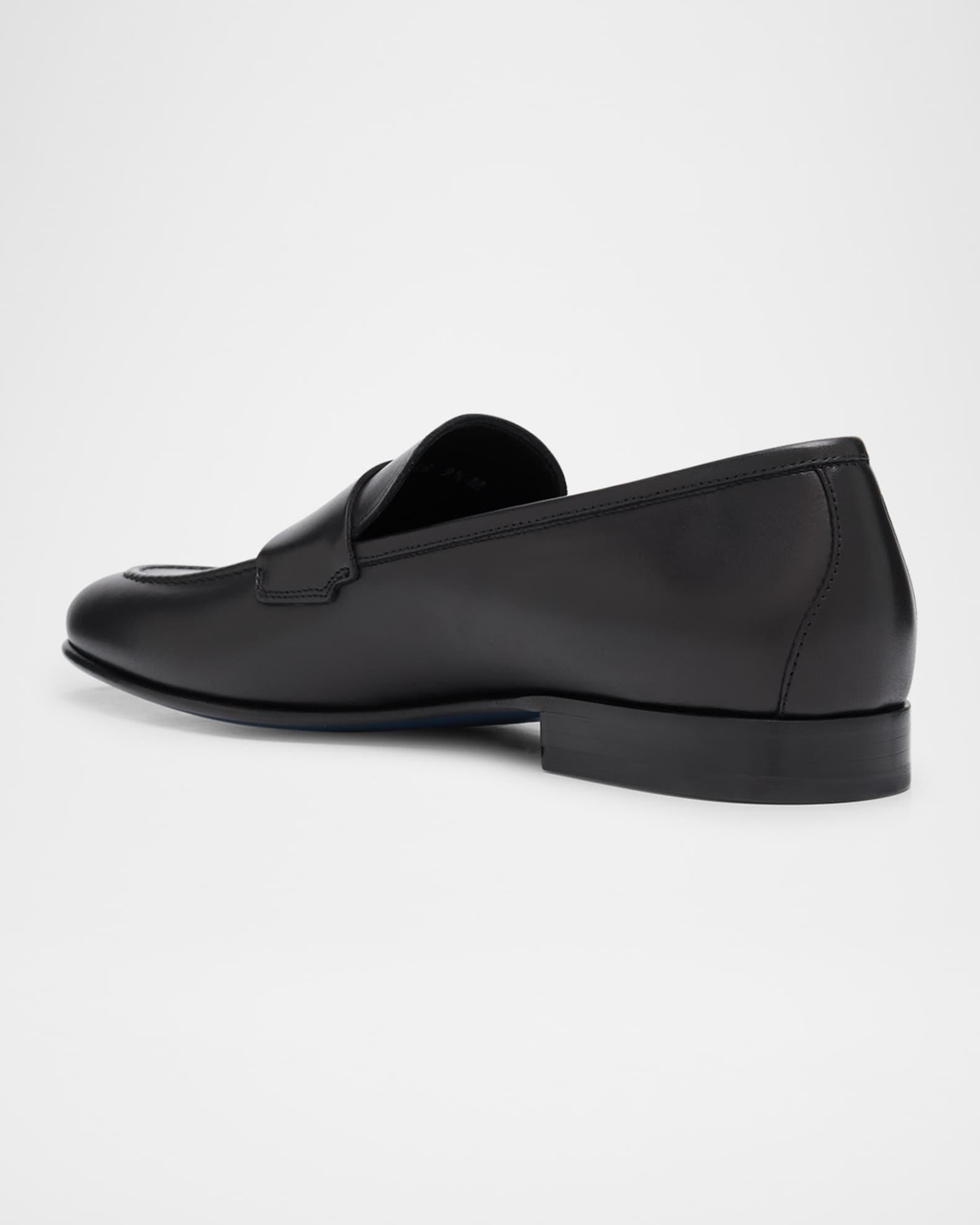 Men's Banks Leather Penny Loafers Product Image