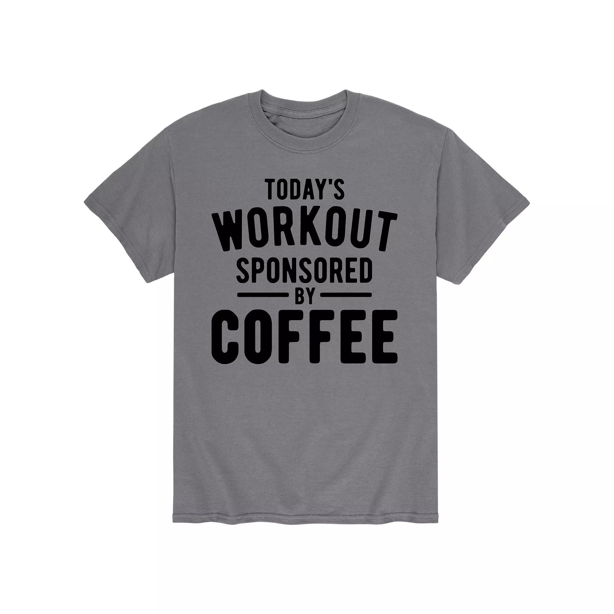 Men's Todays Workout Sponsored By Coffee Tee,  Product Image