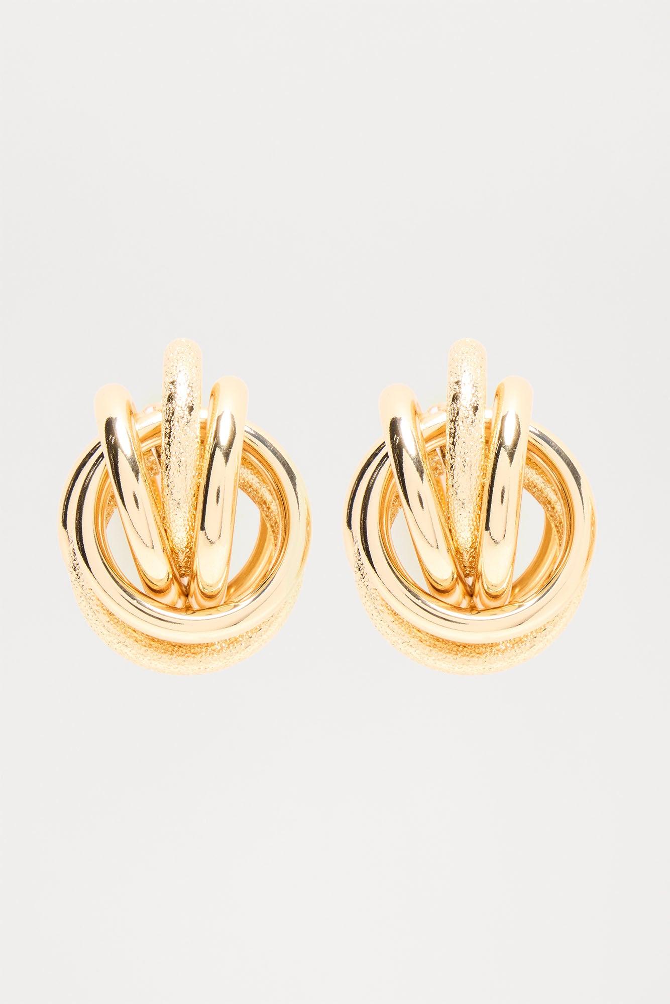 Magic Mayhem Statement Drop Earrings - Gold Product Image