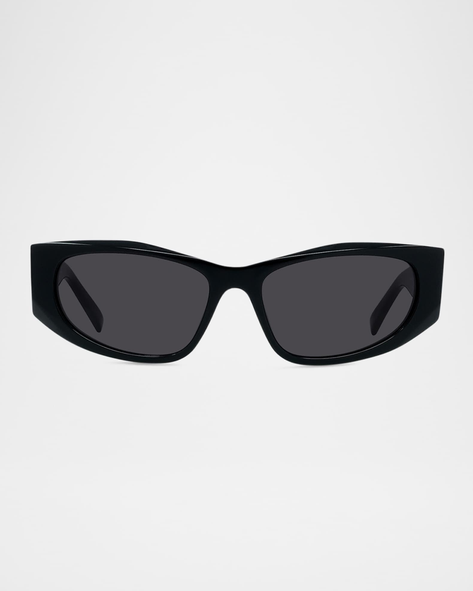 square-frame transparent sunglasses Product Image