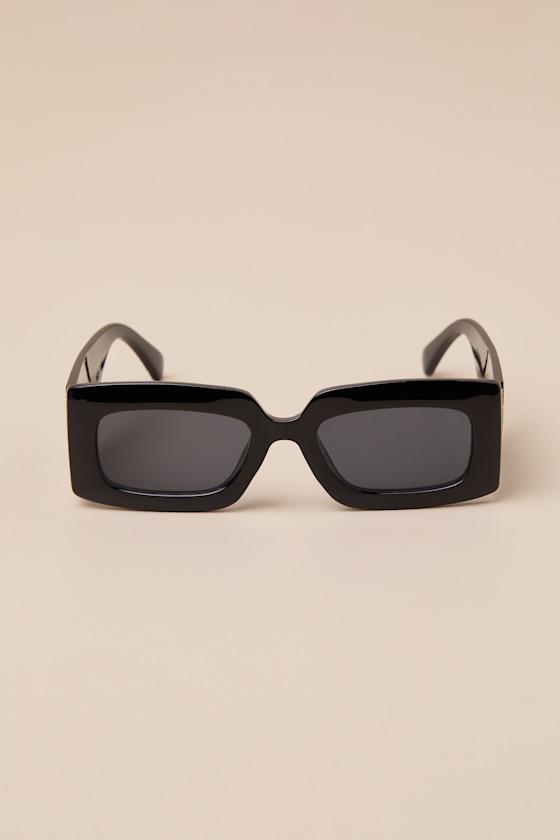 Jalisa Black Square Sunglasses Product Image