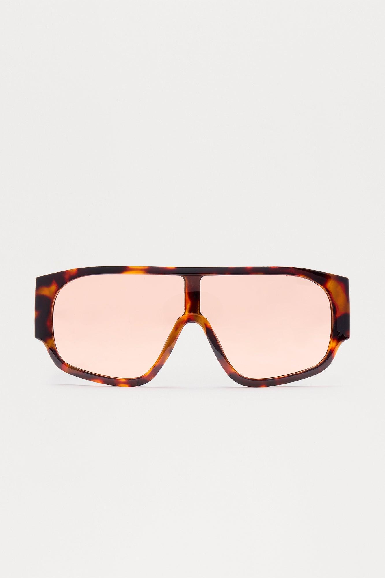 Carti Shield Sunglasses - Tortoise Female Product Image